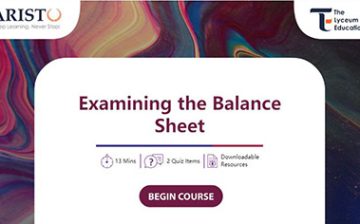 Examining the Balance Sheet